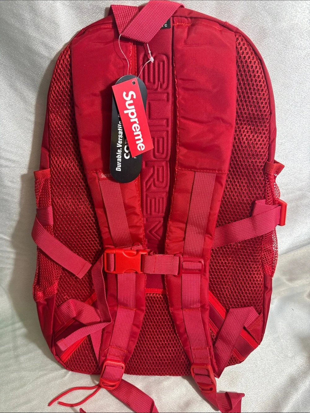 New!🔥Supreme Red Tactical-Style Backpack!🔥